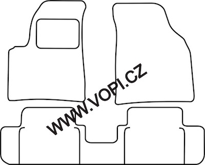 Autokoberce Chevrolet Tacuma 2000 - 2004 Perfectfit (907)